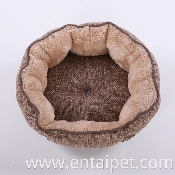 Brown Top Design Hot Selling Soft Pet Dog Bed Wholesale